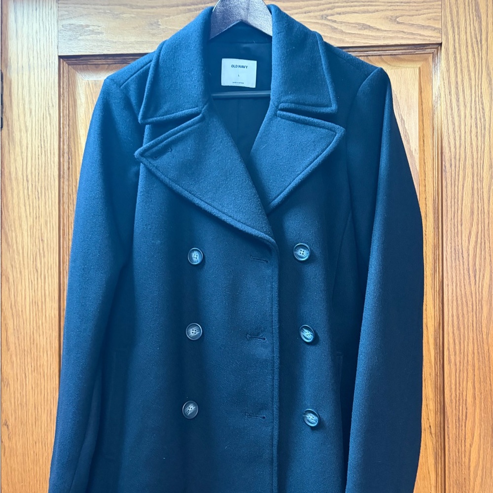 Old Navy Women's Classic Black Pea Coat